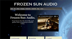 Desktop Screenshot of frozensunaudio.com