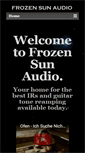 Mobile Screenshot of frozensunaudio.com